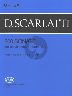 Scarlatti 200 Sonatas Vol.2 Harpsichord (Urtext) (edited by G.Balla)