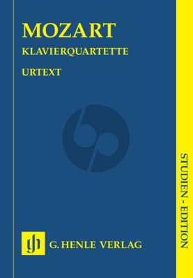 Mozart Quartette g-Moll KV 478 und Es-dur KV 493 (Studienpart.) (Henle-Urtext)