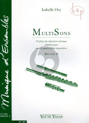 MultiSons (15 Pieces du repertoire Classique) Recueil B (3 - 4 Flutes)