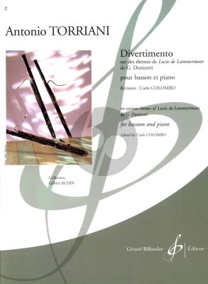 Torriani Divertimento on themes of Lucia di Lammermoor by Donizetti) Bassoon and Piano (edited by Carlo Colombo)
