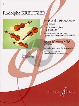 Kreutzer Concerto No.19 d-minor 1e Solo Violin-Piano