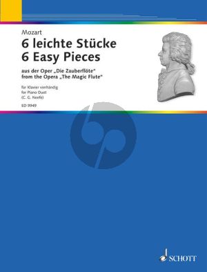 Mozart 6 Easy Pieces from the Magic Flute Piano 4 hds. (Neefe) (Grade 2 - 3)