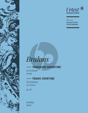Brahms Tragische Ouverture d-moll Op.81 Partitur