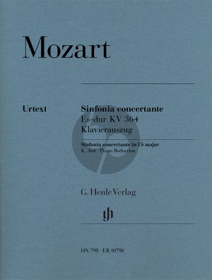 Mozart Sinfonia Concertante KV 364 (Vi.-Va.-Orch.) (red. Vi.-Va.-Piano) (Henle-Urtext)