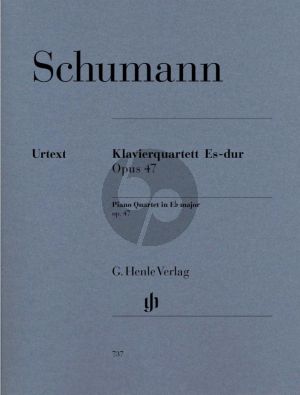 Schumann Quartet E-flat major Op. 47 Violin, Viola, Violoncello and Piano Score/Parts (Herausgeber Ulrich Leisinger) (Henle-Urtext)