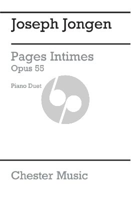 Jongen Pages Intimes piano 4 hands