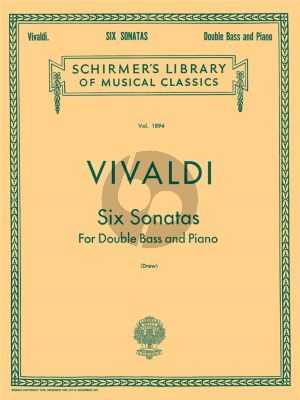 Vivaldi 6 Sonatas for Double Bass and Piano (edited by Lucas Drew)