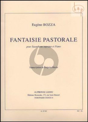 Bozza Fantaisie Pastorale (orig. Alto Sax.) (arr. G.Nicole)