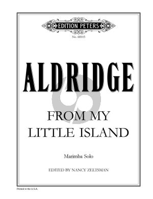 Aldridge From My Little Island for Marimba (Edited by Nancy Zeltsman)