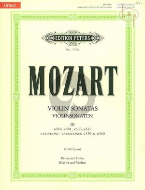 Sonaten Vol.3 (KV 454 / 481 / 526 / 547 + Variations KV 359 - 360)