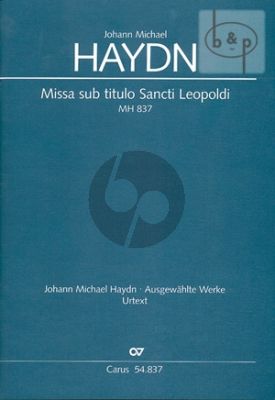 Missa sub titulo Sancti Leopoldi MH 837 (SSA soli-SSA- 2 Vi.-Organ[2 Corni ad lib.)