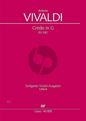 Vivaldi Credo G-dur RV 592 Soli SA-SATB- [Ob]-2 Vi.-2 Va.-Bc (Partitur) (Gregory Pysh)