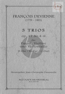 6 Trios Op.17 Vol.2 (F-major-E-flat major- C-major) (Bassoon-Vi.-Vc.)