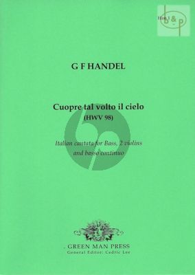 Handel Cuopre tal volto il cielo (Bass-2 Vi.-Bc) (Score/Parts)
