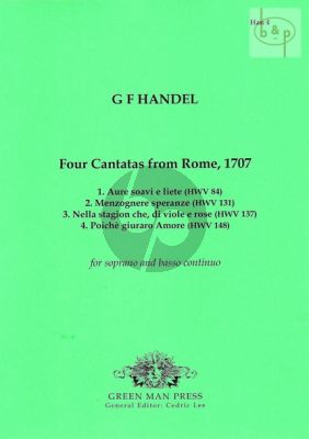 4 Cantatas from Rome 1707 Soprano-Bc