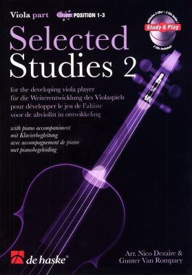 Dezaire-Rompaey Selected Studies Vol.2 Viola with Piano Accompiment (Book with 2 CD Set) (Pos. 1 - 3)