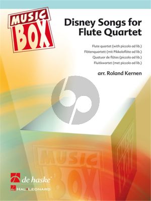 Disney Songs for Flute Quartet (Score/Parts) (arr. Roland Kernen)