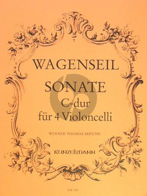 Wagenseil Sonata C-major 4 Violoncellos (original 3 Violoncellos und Kontrabass) (herausgegeben von Thomas-Mifune)