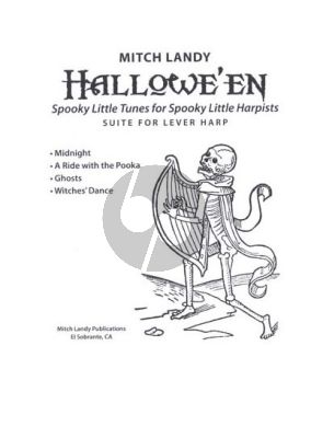 Landy Halloween Spooky Little Tunes for Spooky Little Harpists (grades 1 - 2)