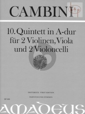 Quintet No.10 A-major (Score/Parts)