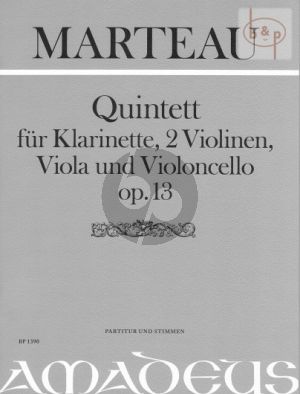 Quintet Op.13 (Clar.[A]- 2 Vi.-Va.-Vc.)