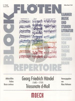 Handel Triosonate d-moll HWV 386a/b Altblockflöte-Violine und Bc (Klaus Hofmann)