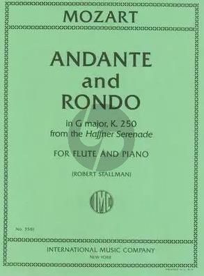 Mozart Andante and Rondo from Hafner Serenade G-major KV 250 Flute and Piano (arr. Robert Stallman)