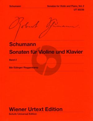 Schumann Sonaten Vol. 2 Violine und Klavier (Ute Bär)