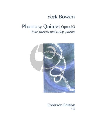 Bowen Phantasy Quintet Op.93 Bass Clar.-String Quartet (Score/Parts)