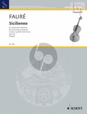 Sicilienne Op.78 g-minor fur Violoncello und Klavier