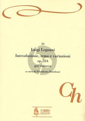 Legnani Introduction, Theme and Variations Op. 224 Guitar (Elisabetta Pistolozzi)