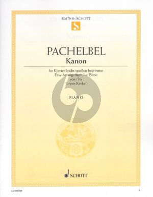 Pachelbel Canon Piano Solo (Easy) (arr. by J.Krekel) (Schott)