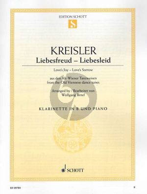 Kreisler Liebesfreud - Liebesleid Clarinet in Bb and Piano (arr. Wolfgang Birtel) (Grade 2 - 3)