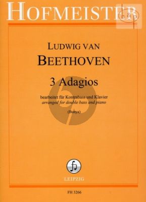 3 Adagios Kontrabass und Klavier