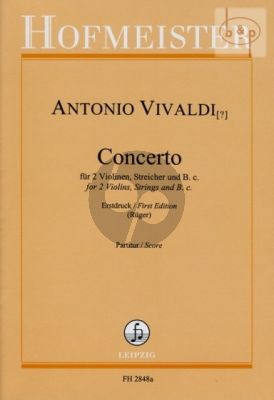 Concerto a-minor (2 Violins-Strings-Bc)