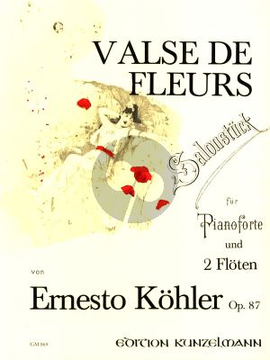 Kohler Valse des Fleurs Op.87 for 2 Flutes and Piano