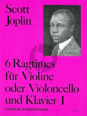 Joplin 6 Ragtimes Vol.1 Violine oder Violoncello und Klavier (Hans-Dieter Forster)