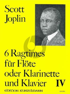 Joplin 6 Ragtimes Vol.4 für Flöte oder Klarinette und Klavier (Hans-Dieter Forster)
