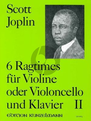 Joplin 6 Ragtimes Vol.2 Violine oder Violoncello und Klavier (Hans-Dieter Forster)