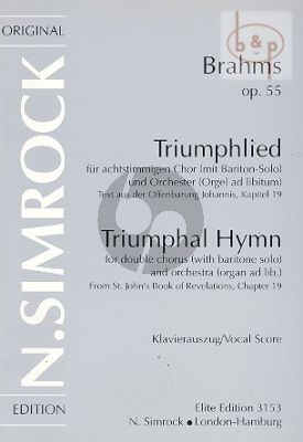 Triumphal Hymn Op.55 (Baritone-SSAATTBB-Orch.)
