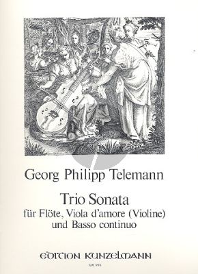 Telemann Trio Sonata D-major TWV 42:D15 Flute-Viola d'amore(Violin)-Bc (Ulrich Druner)