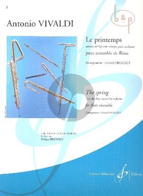 Printemps (from the 4 Seasons) (Flute Solo- 2 Flutes-Alto Flute-Bass Flute) (Score/Parts)