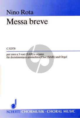 Rota Messa Breve for STB-Organ (Latin)