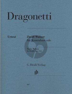 Dragonetti 12 Waltzes Double Bass solo (edited by Tobias Glockler) (Henle-Urtext)