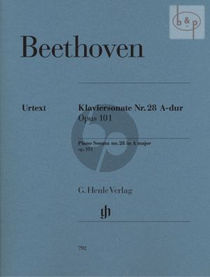 Beethoven Sonata A-major Op.101 Piano solo (edited Norbert Gertsch - Murray Perahia)