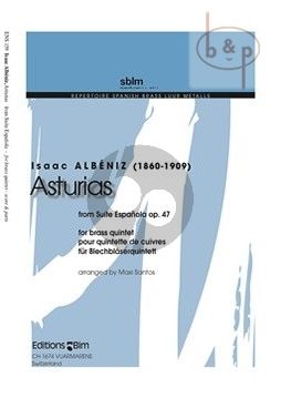 Asturias (from Suite Espanola Op.47) (2 Trp.[Flugelhorn]-Horn[F]-Euph.[C]-Tuba)