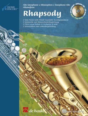 Waignein Rhapsody Alto Saxophone with Band (piano red.) (Bk-Cd) (grade 4 - 5)