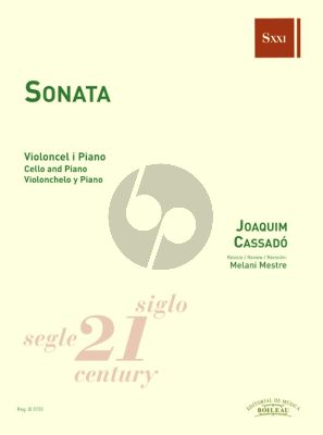 Cassado Sonata for Cello and Piano (edited by Melani Mestre)