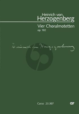 Herzogenberg 4 Choralmotetten Op.102 (SATB) (Konrad Klek)