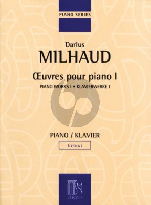 Milhaud Oeuvres pour Piano Vol.1 (Urtext)